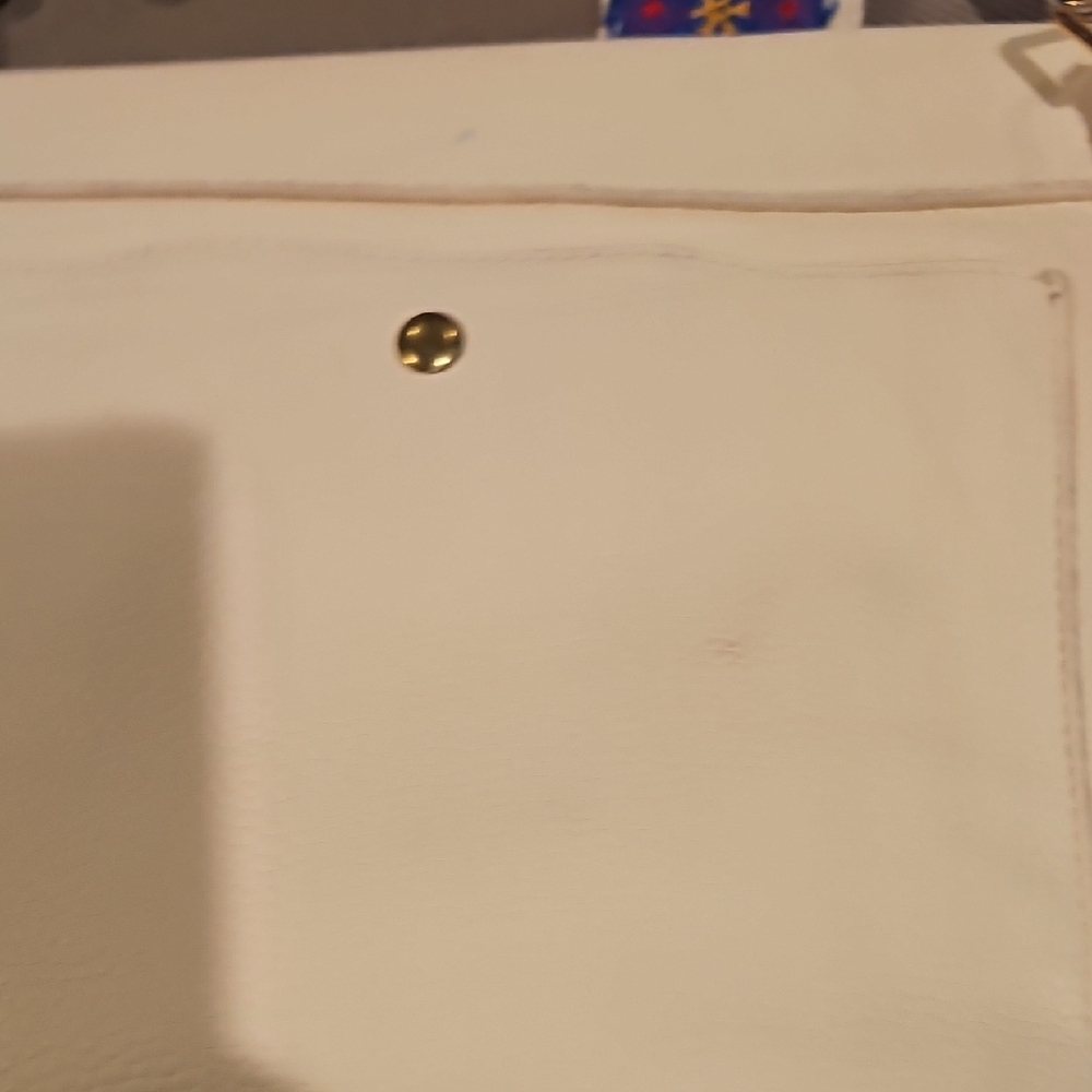Elegant Cream Crossbody Bag with Colorful Strap - Picture 3 of 4